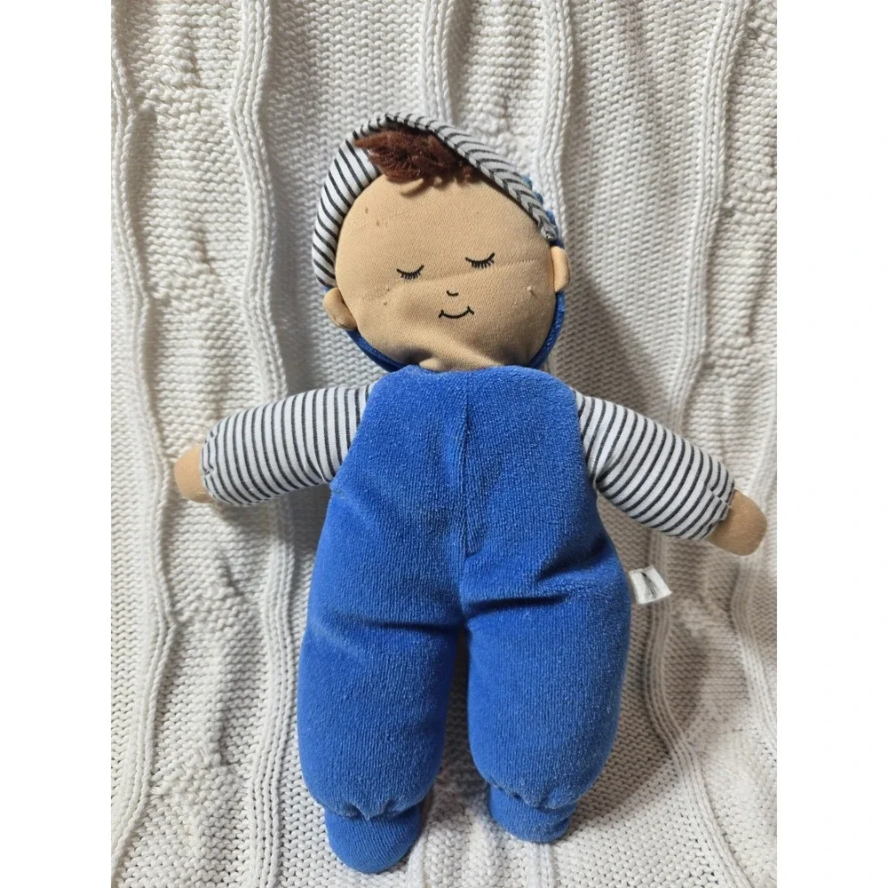VINTAGE Terry Cloth Plush Boy Doll‎ Fanny's Play House Blue 10
